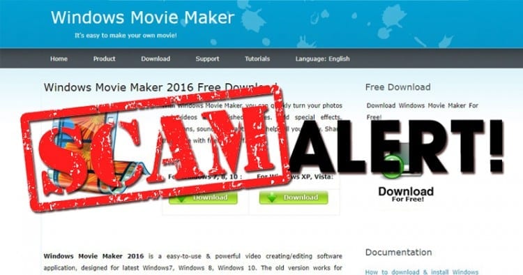 Windows Movie Maker falso espalha-se graças a alto posicionamento em motores de busca 10