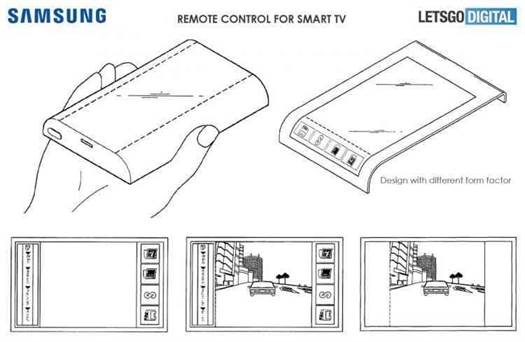 Controlo remoto para a Samsung TV recebe ecrã flexível 6