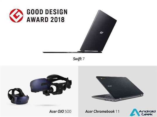 Produtos Acer Distinguidos com Good Design Awards 2018 16