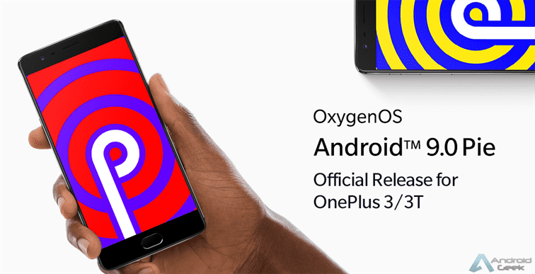 Atualização de Android Pie OnePlus 3 e OnePlus 3T