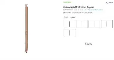 Caneta Galaxy Note20 S