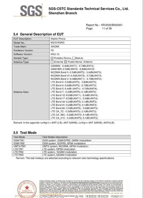 Xiaomi Mi 11 Lite Certificação FCC revela bateria e carregamento