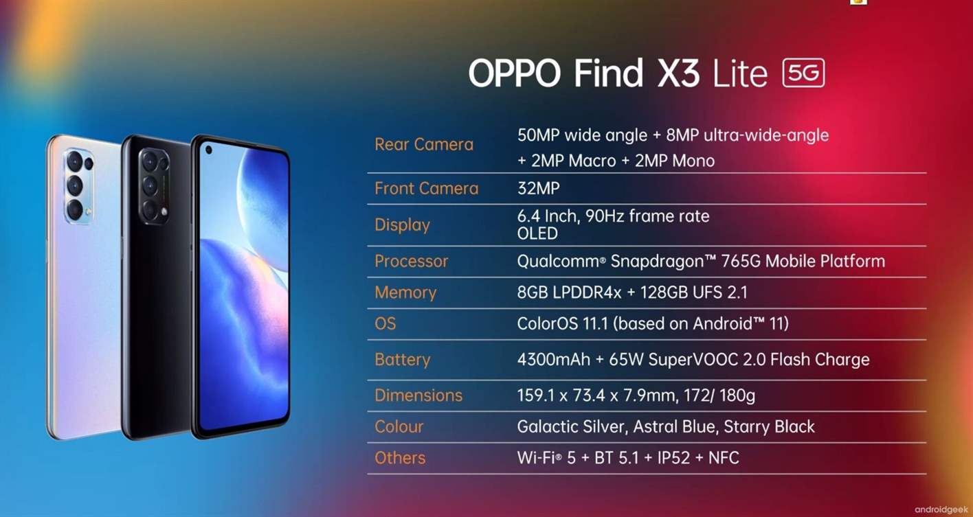 Série Oppo Find X3 é oficial. Conheçam o Oppo Find X3 Pro, Oppo Find X3 Neo e Oppo Find X3 Lite 11