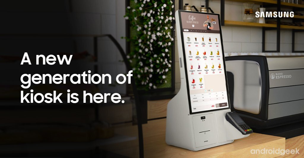 Samsung Kiosk All-In-One lançado com pedidos e pagamentos contactless 6