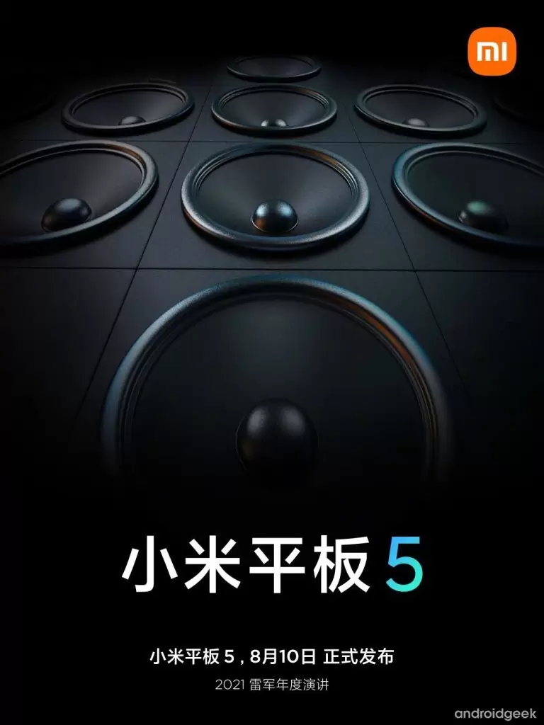 A qualidade de som do Xiaomi Tablet 5 vai surpreender com 8 colunas 3