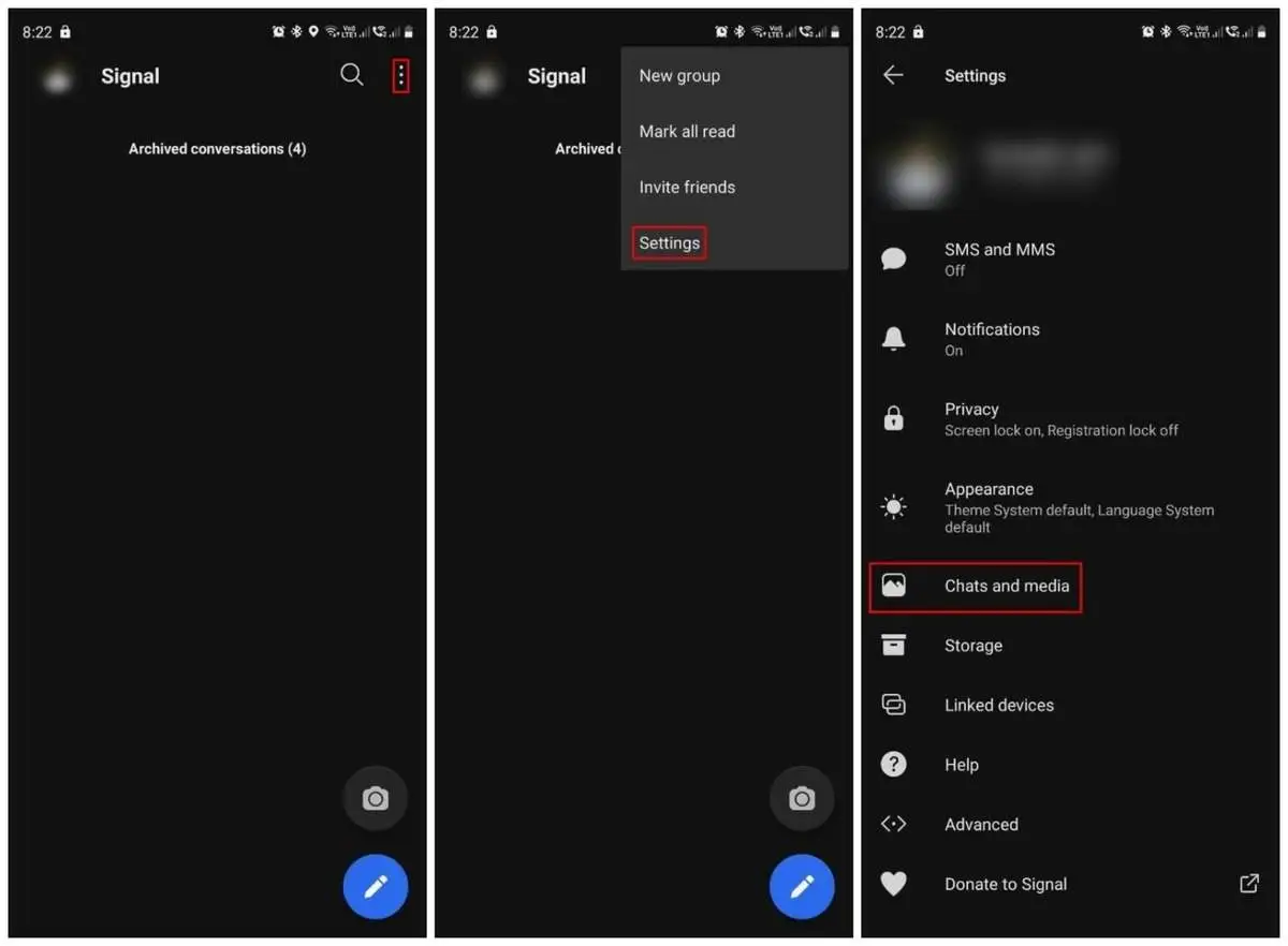 How to backup and restore messages in Signal app