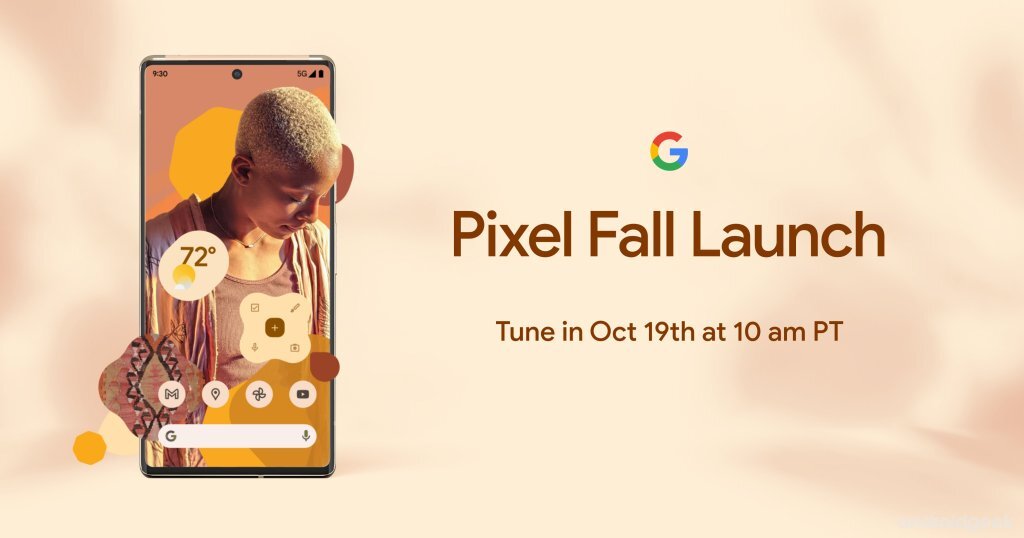 Data e hora de lançamento do Google Pixel 6 Series