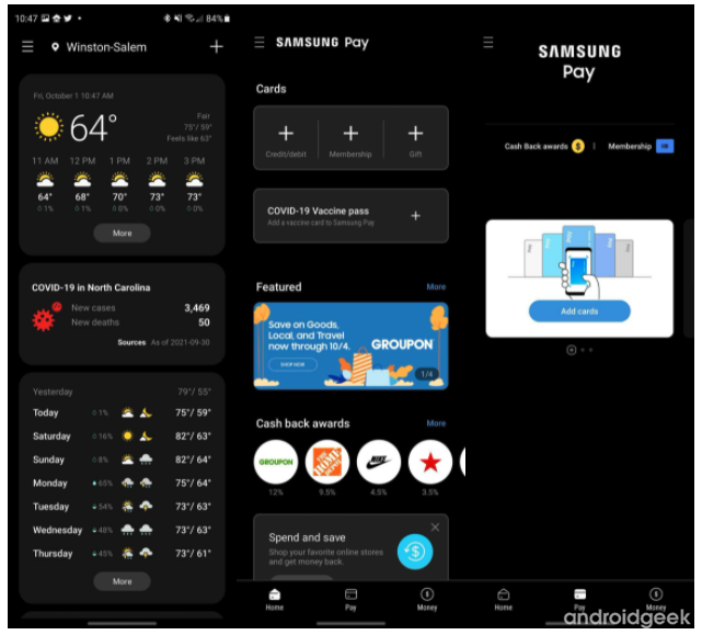 ‎Samsung acaba com anúncios de aplicações Samsung Pay, Health e Weather‎ 4