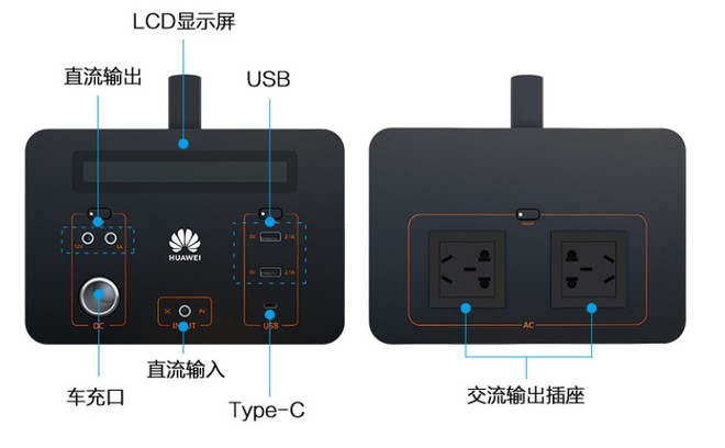Huawei lança central elétrica portátil com 1000Wh de potência e entradas USB-C 2