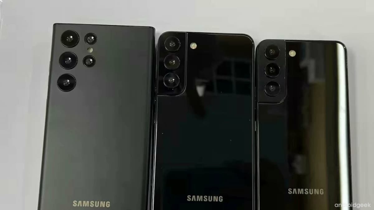 Modelos da série Samsung Galaxy S22 apareceram em vídeo 1