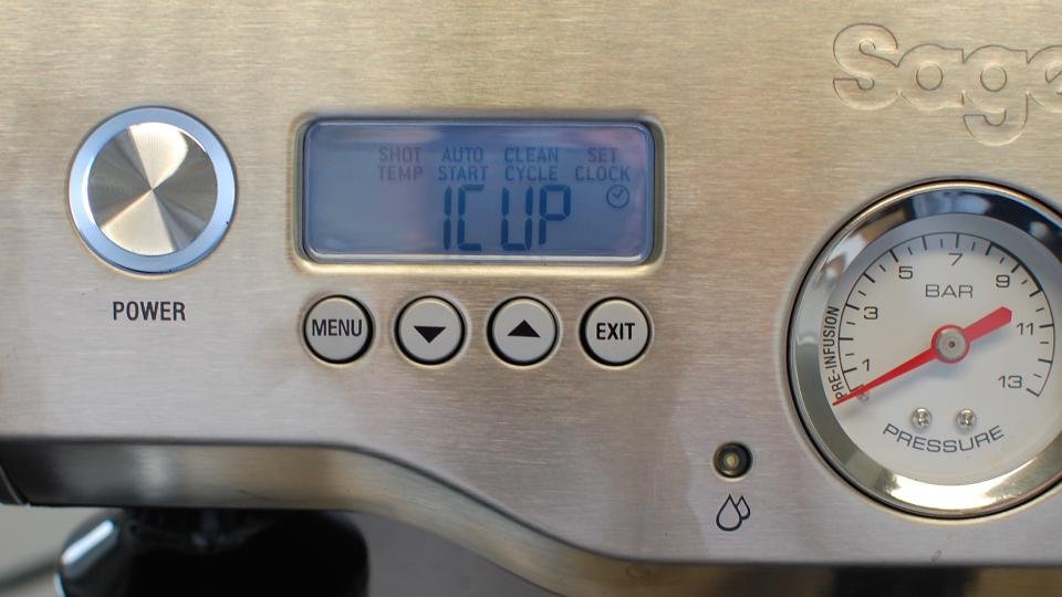 The Dual Boiler menu
