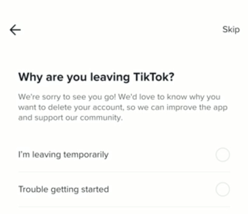 Como apagar a sua conta TikTok? 2