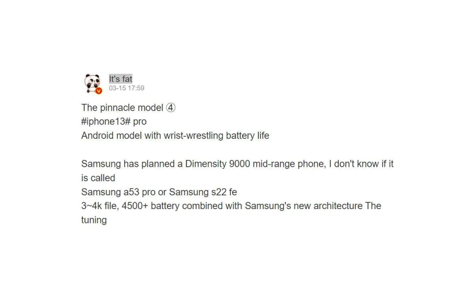 Samsung's next upper mid-range phone could be powered by the&amp;nbsp;Dimensity 9000 - The Galaxy S22 FE could include a chip surprise