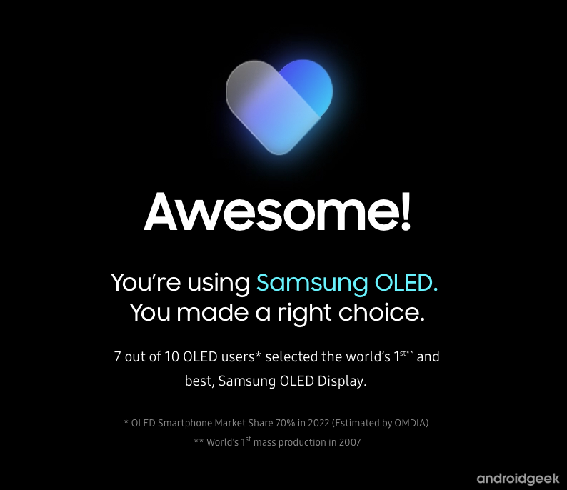 Querem confirmar se o vosso ecrã é OLED? A Samsung lançou o site para vocês! 13