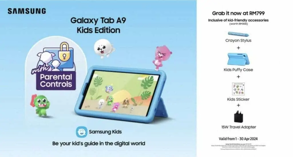 Samsung lança Galaxy Tab A9 Kids Edition para jovens iniciantes 11