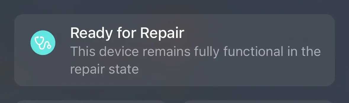 Modo de Estado de Reparação para iPhones