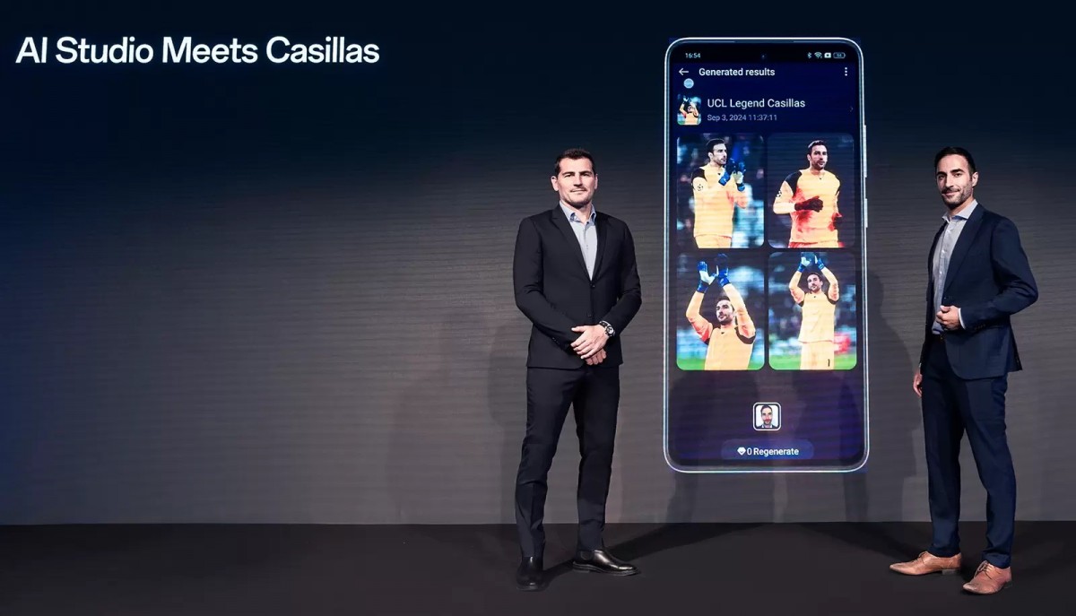 Iker Casillas Fernandez experimenta a funcionalidade AI Studio
