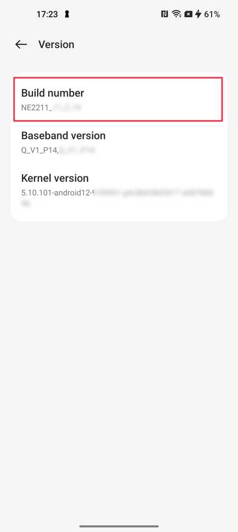 Tap on Build Number OnePlus