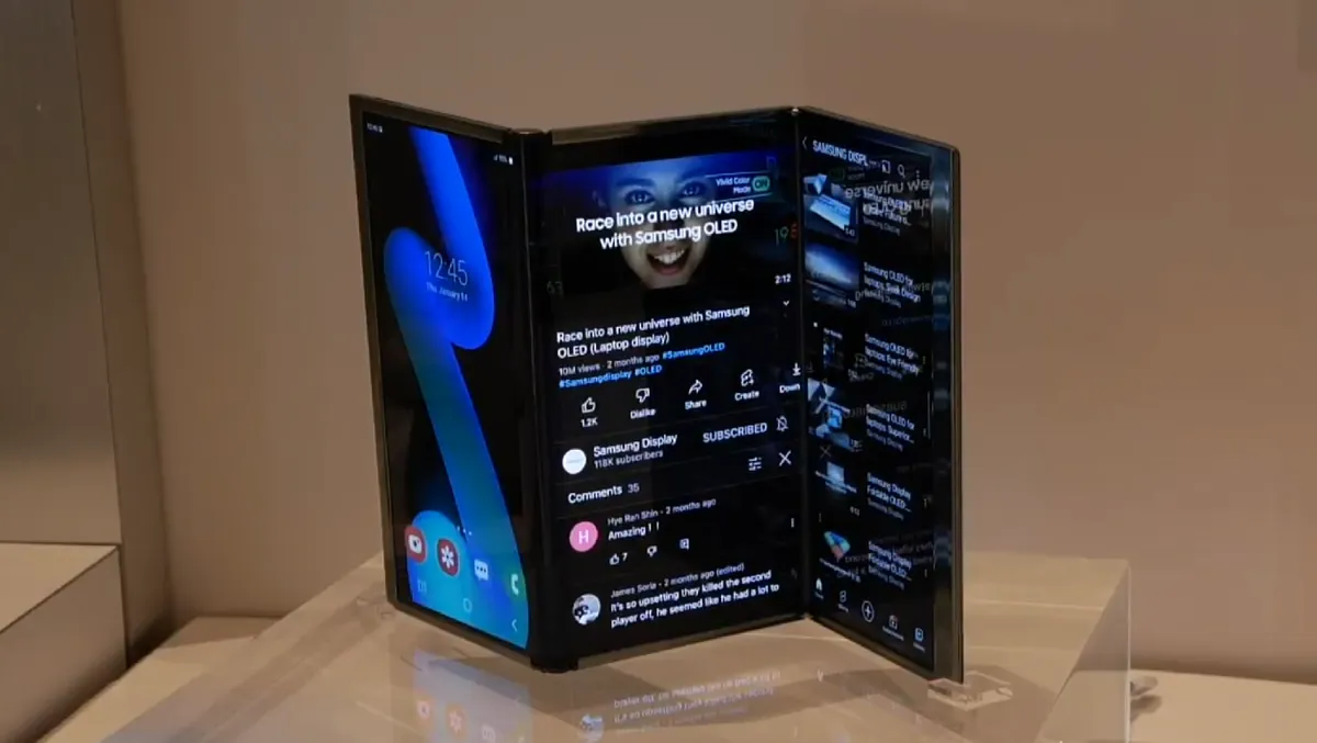 Samsung desilude no carregamento do primeiro smartphone tri-fold 2