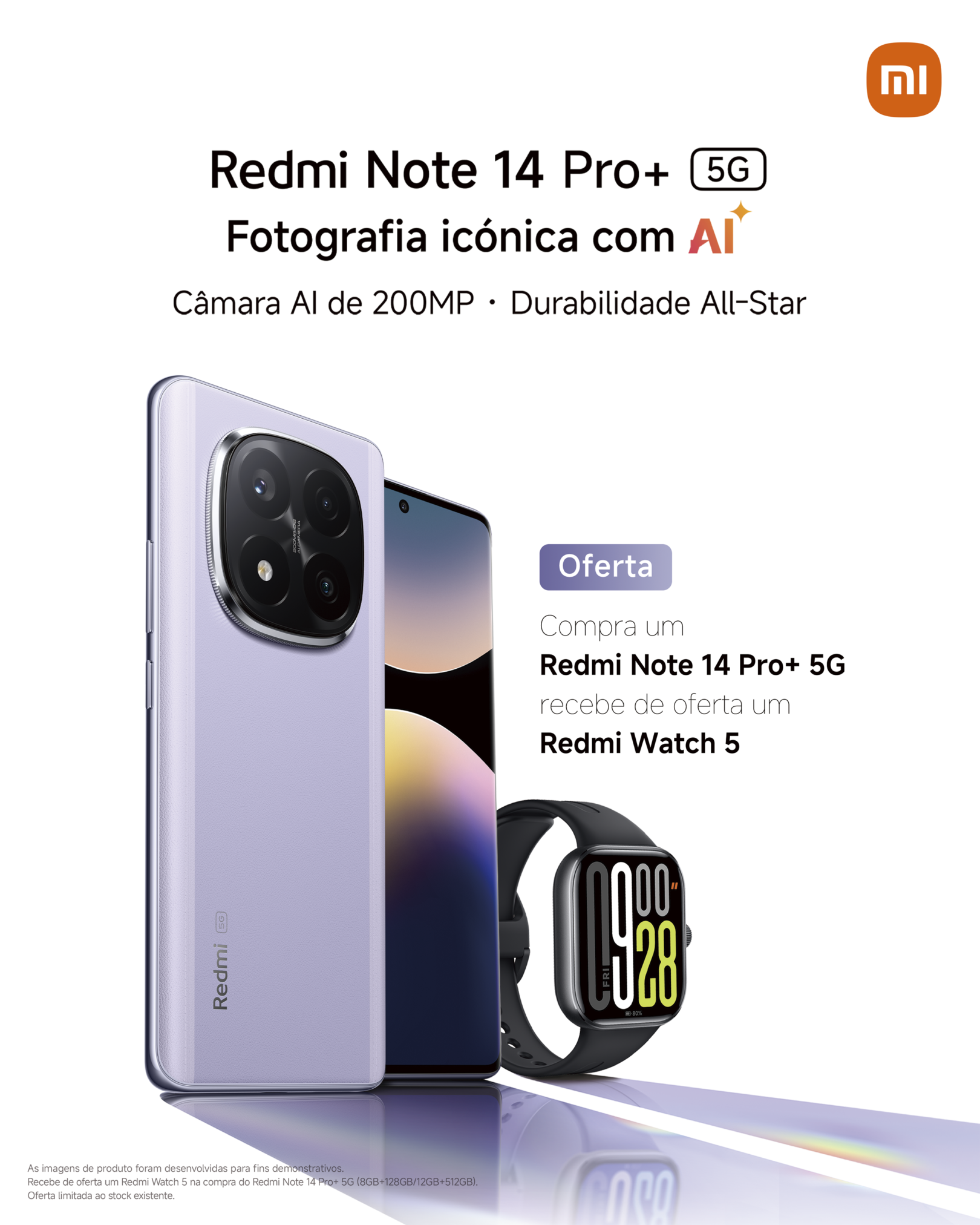 Xiaomi Lança Promoção Irresistível em Portugal: Compre o Redmi Note 14 Pro+ 5G e Ganhe um Redmi Watch 5 1