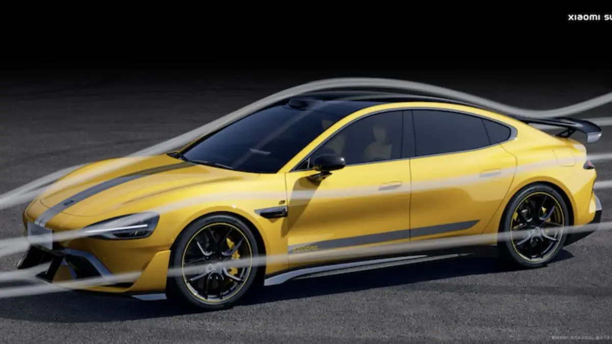 Descubra o Novo Xiaomi SU7 Ultra: Preço e Funcionalidades 4 Xiaomi SU7 Ultra com splitter sobredimensionado