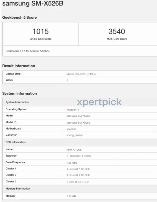 Samsung Galaxy S25 Edge e Tab S10 FE: Novidades reveladas no Geekbench! 17