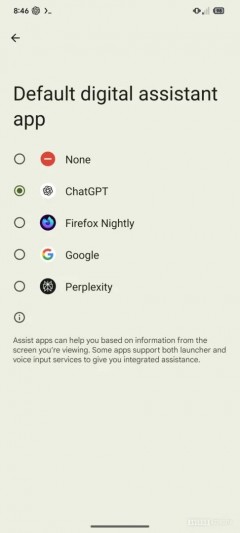 ChatGPT como o aplicação padrão de assistente digital