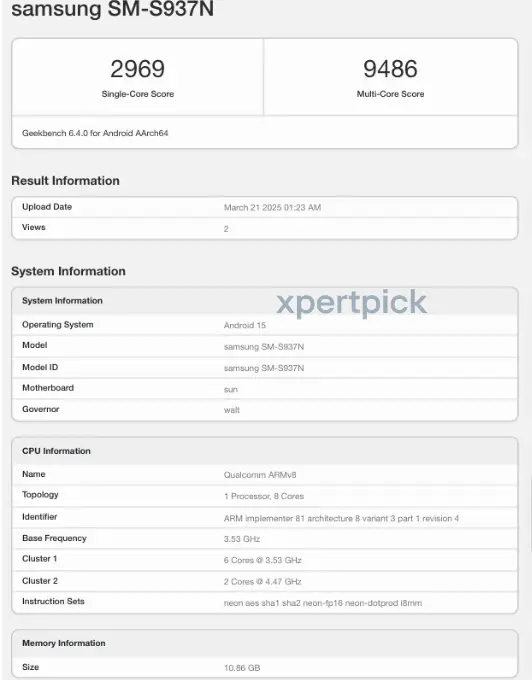Samsung Galaxy S25 Edge e Tab S10 FE: Novidades reveladas no Geekbench! 15