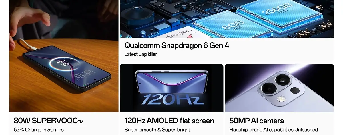 Oppo K13: Revelada a bateria de 7,000mAh e chipset poderoso 5 The Oppo K13 will have a monster 7,000mAh battery, chipset also revealed