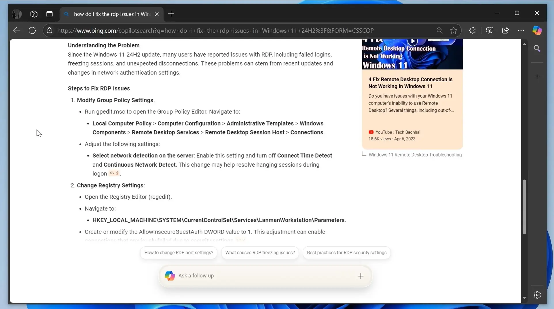 Bing AI no citations