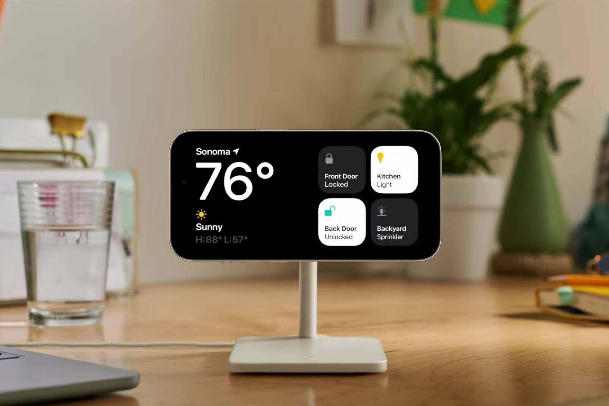 Image of iPhone on Standby Mode