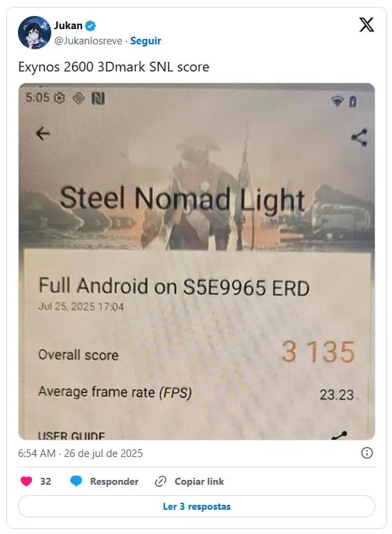 Samsung Exynos 2600: o que esperar do novo chipset topo de gama? 2 the exynos 2600 supera snapdragon 8 elite em desempenho de gpu androidgeek
