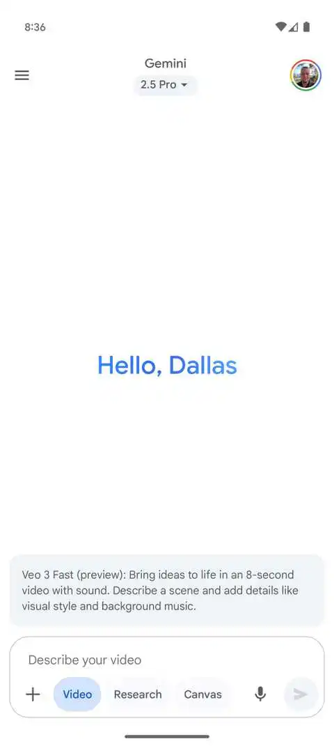 google gemini app veo 3 description current androidgeek