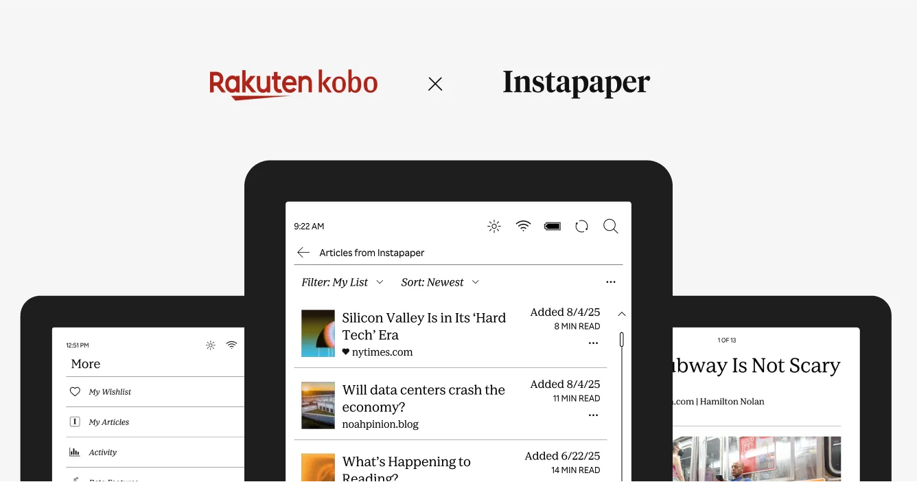 instapaper chega aos ereaders kobo ler artigos da web nunca foi tao simples androidgeek