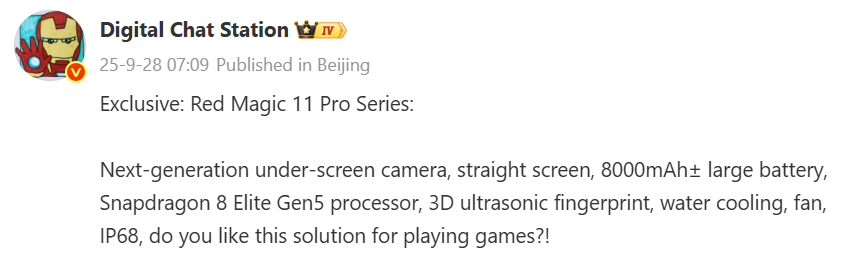 red magic 11 pro lancamento com snapdragon 8 elite gen 5 e bateria de 8000mah androidgeek