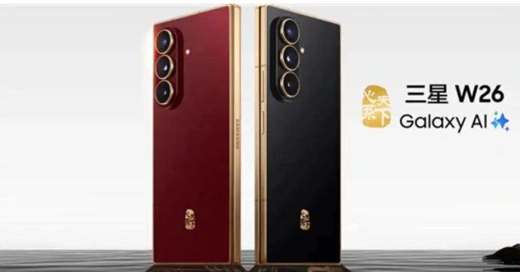 samsung w26 o smartphone de luxo com acabamento dourado e preco exclusivo androidgeek 2