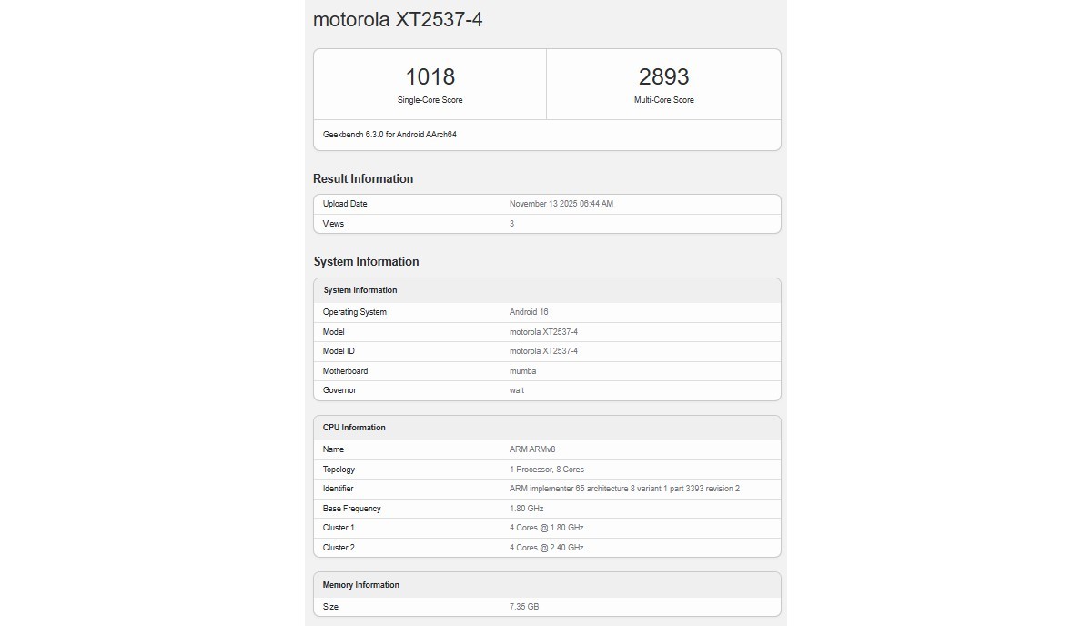motorola g76 pode estar a caminho foi visto no geekbench androidgeek