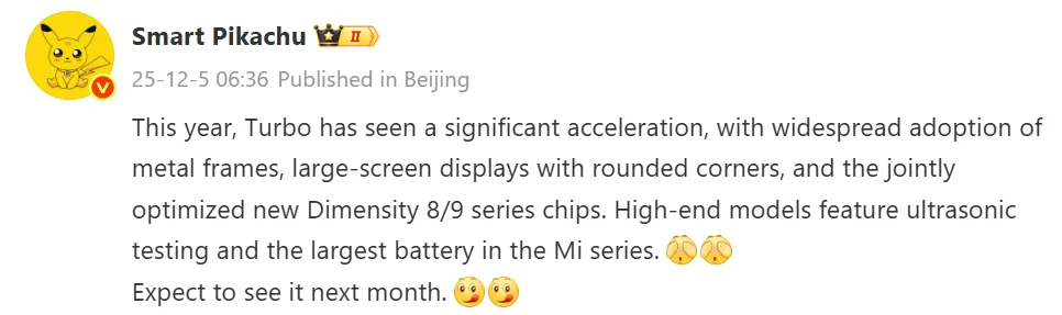 redmi turbo 5 recebe novo design e baterias ate 9 000mah androidgeek