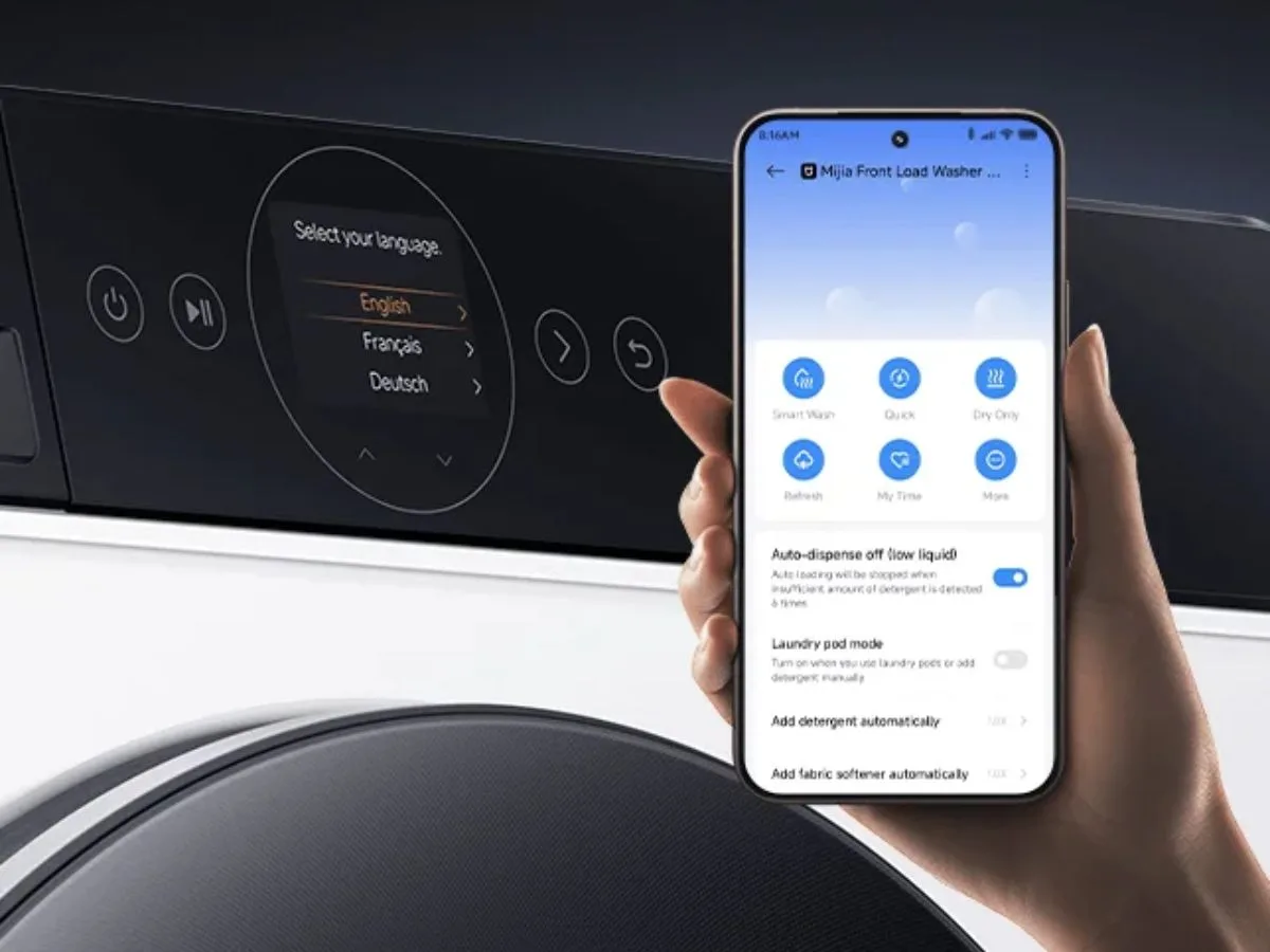 nova maquina de lavar e secar inteligente da xiaomi androidgeek
