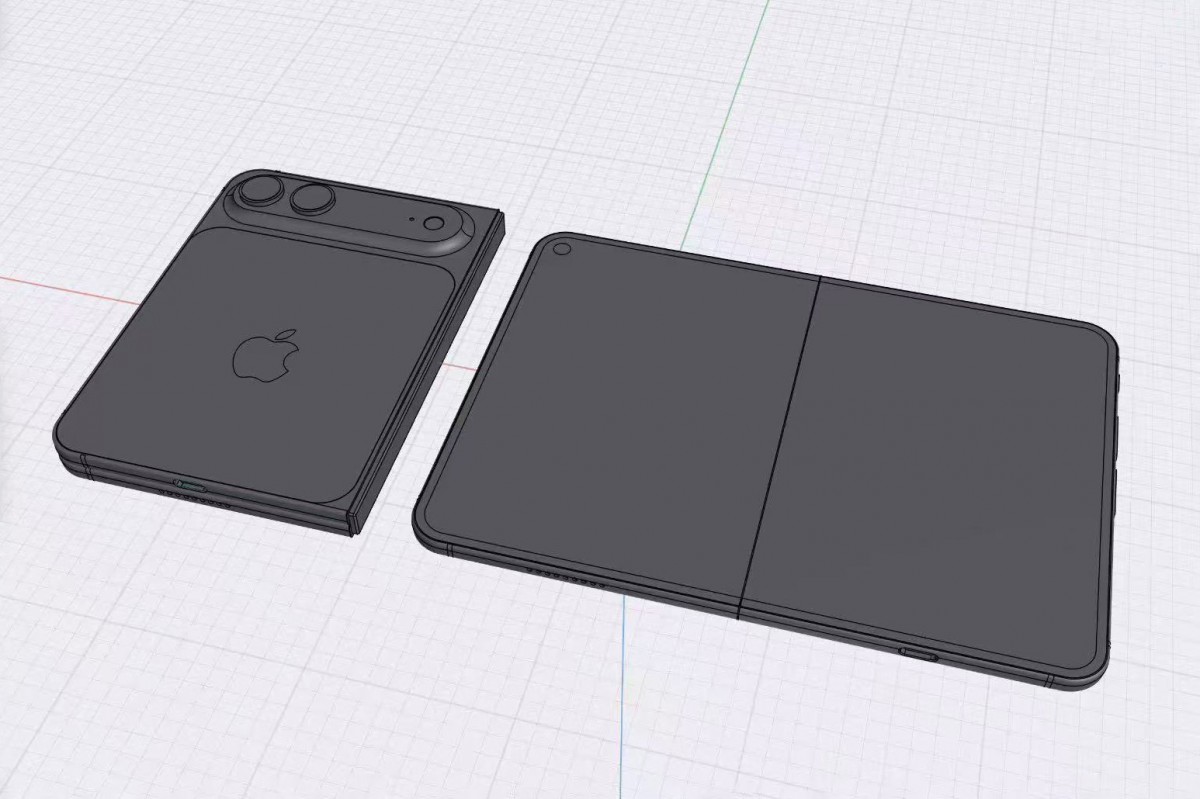 iphone fold novos renders cad revelam o design final do dobravel da apple androidgeek
