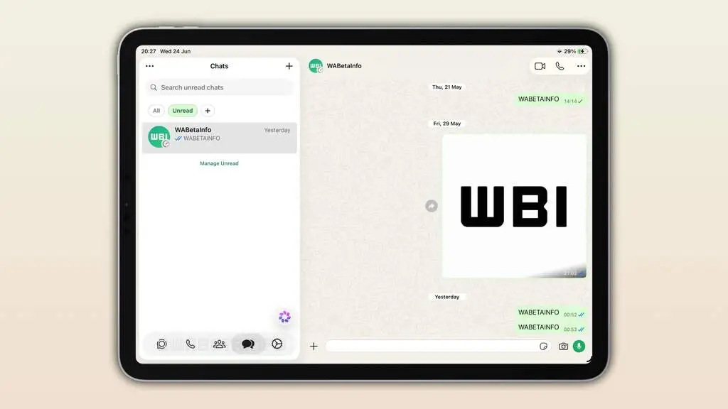 whatsapp testa visual liquid glass no iphone e reforca mudancas no ipad androidgeek 1