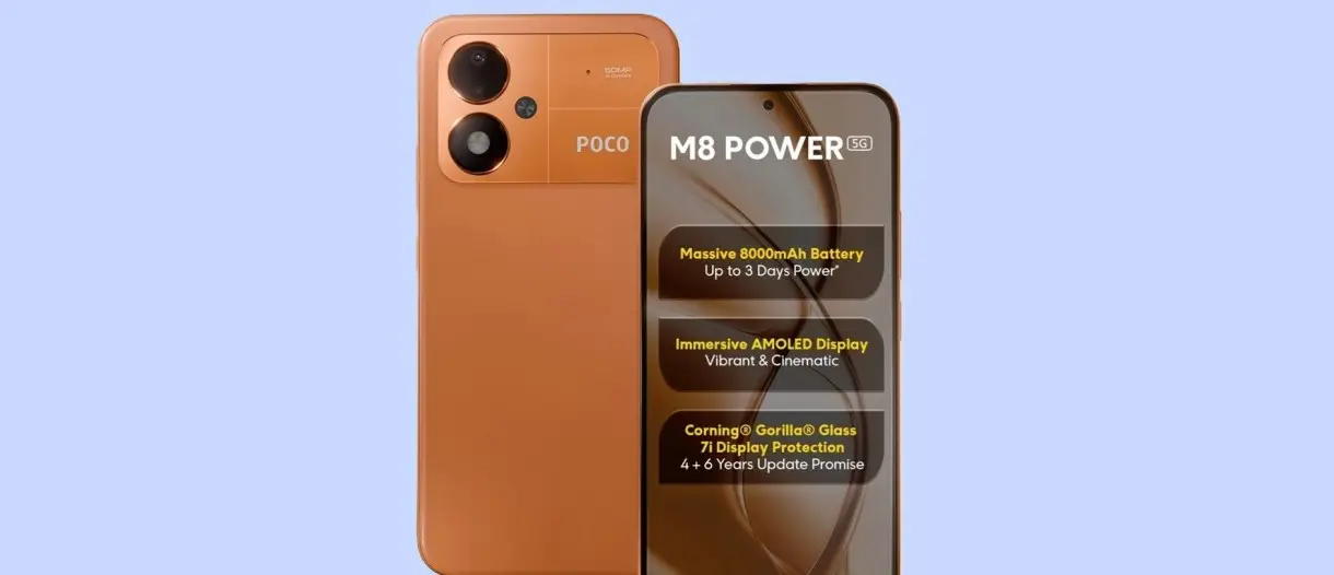 Poco M8 Power chega com ecrã de 120 Hz, Snapdragon 4 Gen 4 e bateria de 8.000 mAh