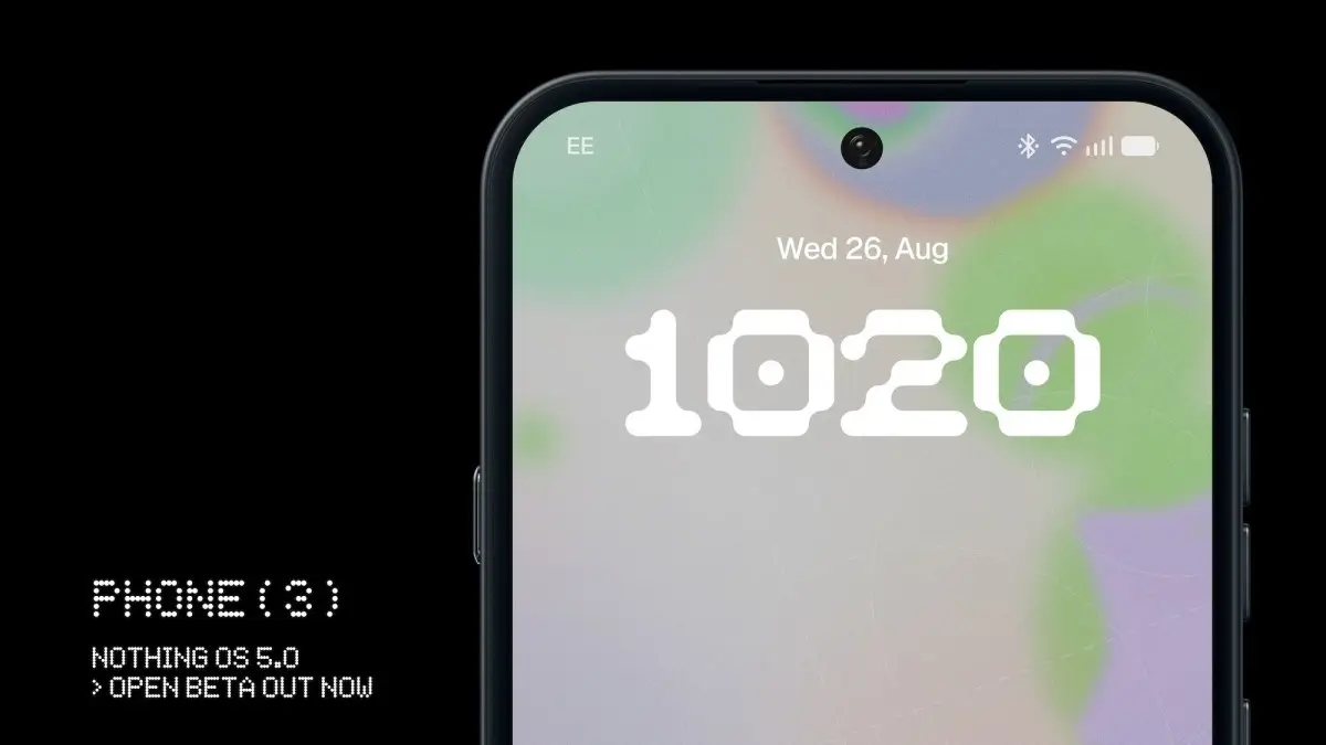 Nothing OS 5.0 beta aberto já disponível para o Phone (3) - QTU Questões do Universo
