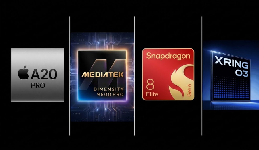 Snapdragon 8 Elite Extreme Gen 6, A20 Pro, XRING O3 e Dimensity 9600 Pro: o que os primeiros números dizem (e escondem)