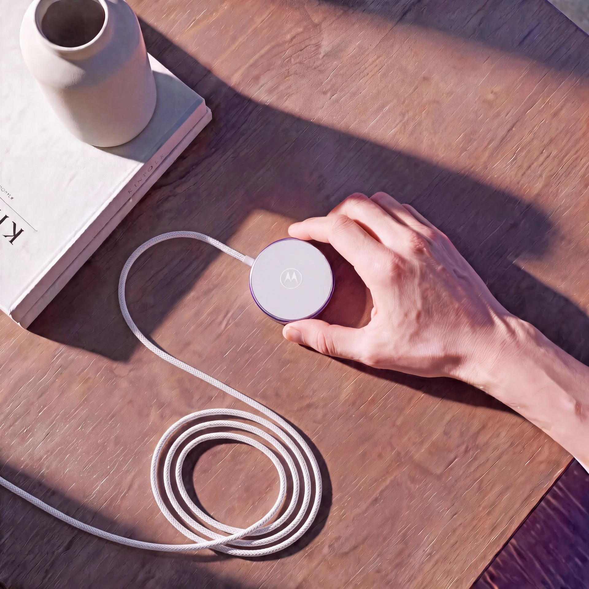 Moto Snap Wireless Charger: 30W com protocolo Motorola e suporte Qi2.2