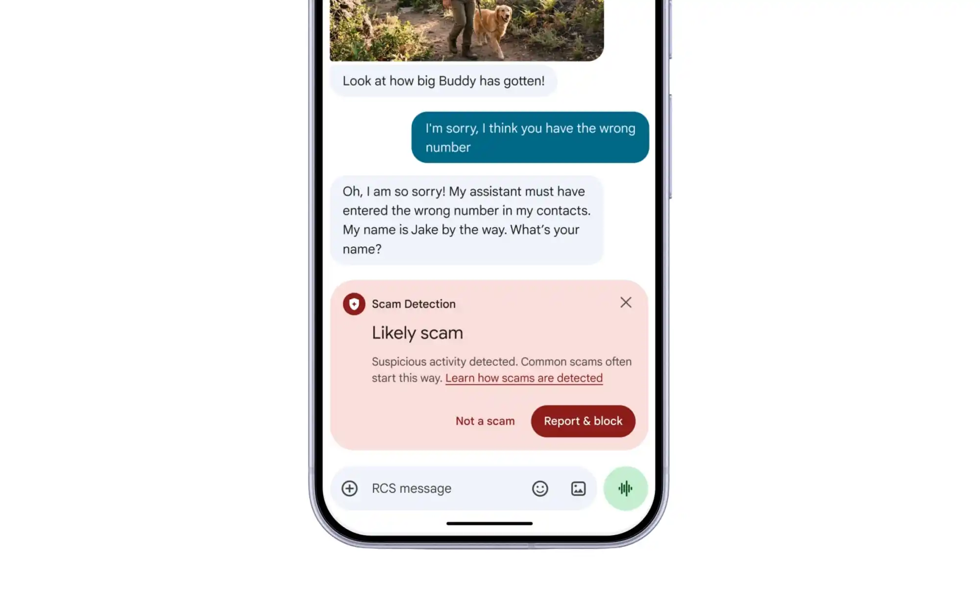 Google Messages ativa proteção reforçada contra burlas com IA na nuvem