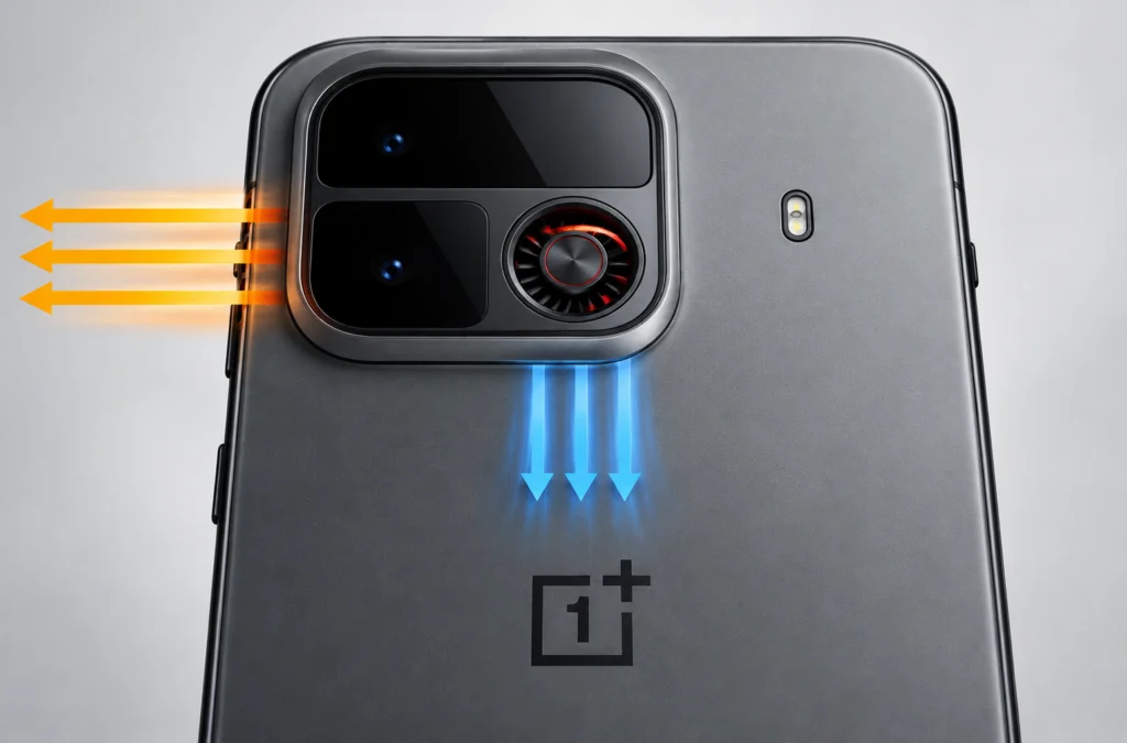 OnePlus Ace 7: esquema revela ventoinha com duplo fluxo de ar